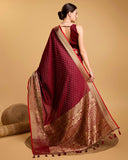 Silk base cotton saree