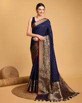 Silk base cotton saree
