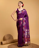 soft silk jacquard work saree