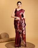 soft silk jacquard work saree