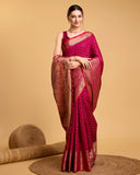 Silk base cotton saree