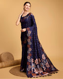 soft silk jacquard work saree