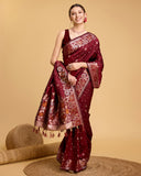 soft silk jacquard work saree