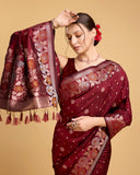 soft silk jacquard work saree