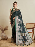 Soft silk zari design saree