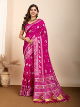 Maslin silk dola saree