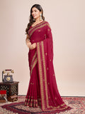 Emroidery silk saree