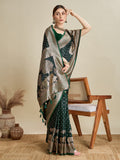 Soft silk zari design saree