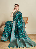 Soft silk zari design saree