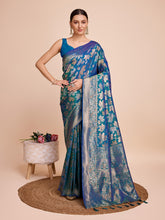 soft silk zari work saree