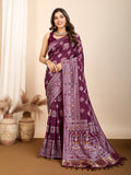 Maslin silk dola saree