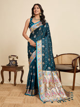 soft silk paithani design saree