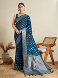 Soft silk zari design saree
