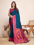 Festival jacquard cotton saree