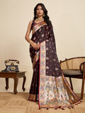 soft silk paithani design saree