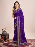 Emroidery silk saree