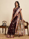 soft silk paithani design saree