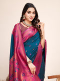 Festival jacquard cotton saree
