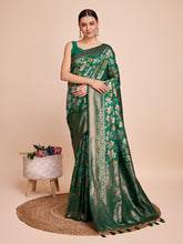 soft silk zari work saree