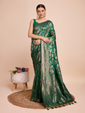 soft silk zari work saree