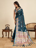 soft silk paithani design saree