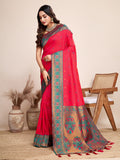Festival jacquard cotton saree