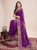 Emroidery silk saree