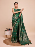 soft silk zari work saree