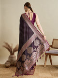 Soft silk zari design saree