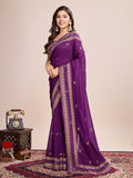 Emroidery silk saree