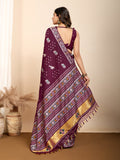 Maslin silk dola saree