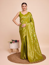 soft silk zari work saree