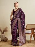 Soft silk zari design saree