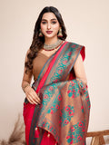 Festival jacquard cotton saree