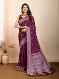 Maslin silk dola saree