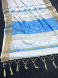 Soft linen saree