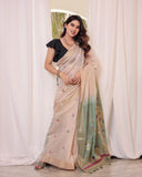 Soft muga citton saree
