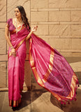 Soft khadi raw silk saree
