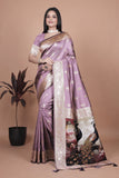 Banarasi silk saree with peacock pallu