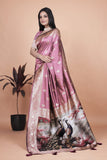 Banarasi silk saree with peacock pallu
