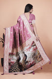 Banarasi silk saree with peacock pallu