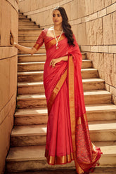 Soft khadi raw silk saree