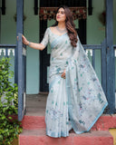 Premium soft linen saree