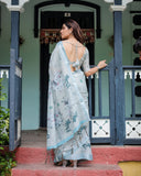 Premium soft linen saree
