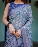 Premium soft linen saree