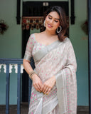 Premium soft linen saree