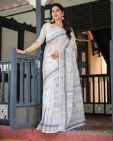 Premium soft linen saree