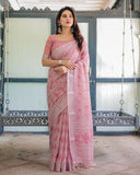 Premium soft linen saree