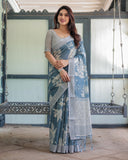 Premium soft linen saree