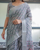 Premium soft linen saree